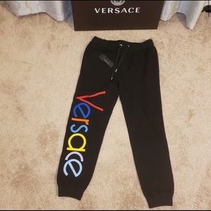 Versace Multicolored Vintage Logo Jogging Pants